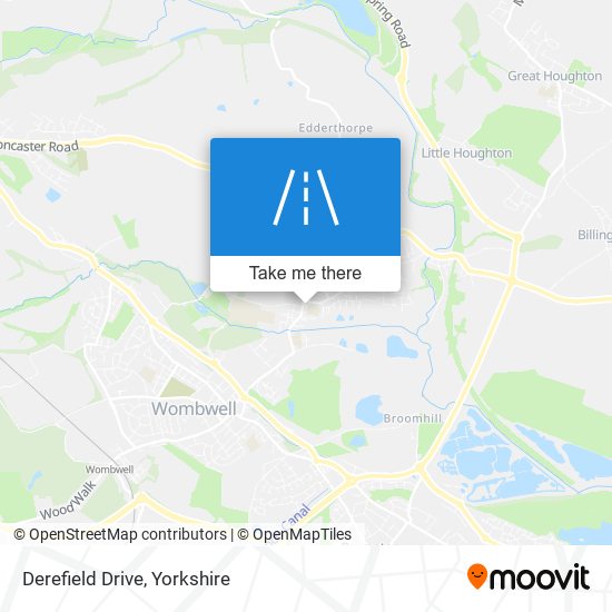 Derefield Drive map