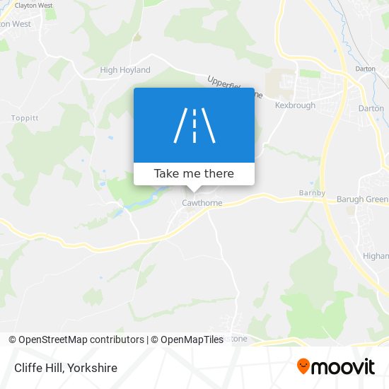 Cliffe Hill map