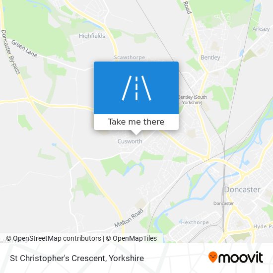 St Christopher's Crescent map