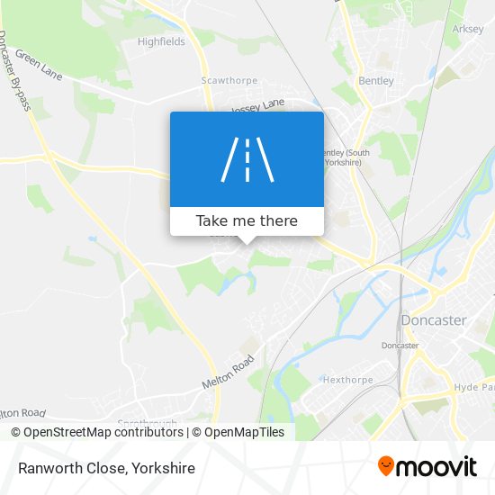 Ranworth Close map