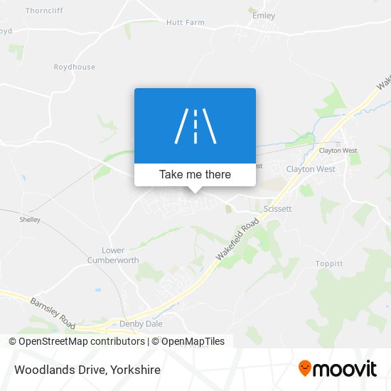 Woodlands Drive map