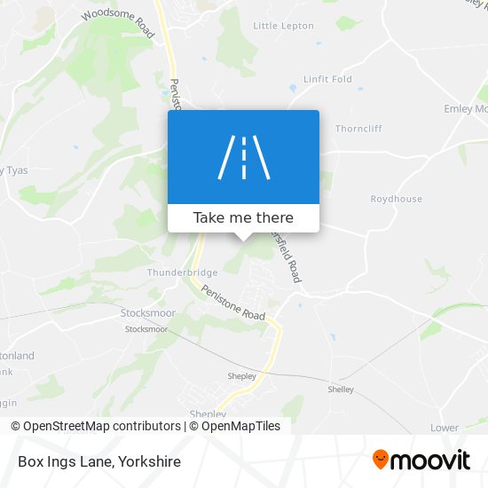 Box Ings Lane map