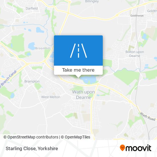 Starling Close map
