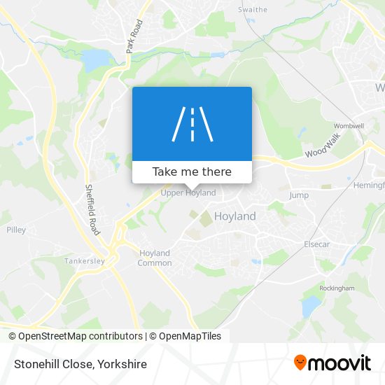 Stonehill Close map