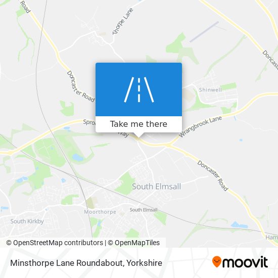 Minsthorpe Lane Roundabout map