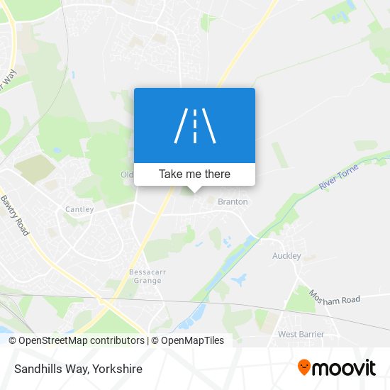 Sandhills Way map