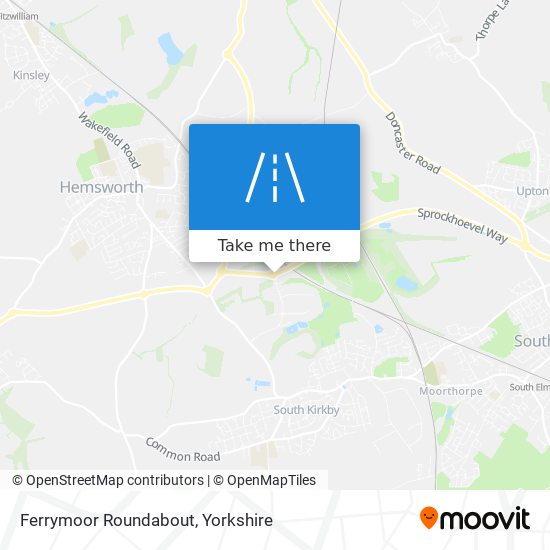 Ferrymoor Roundabout map