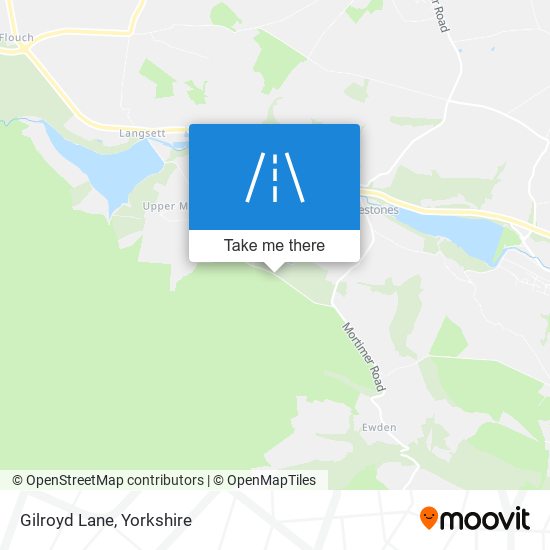 Gilroyd Lane map