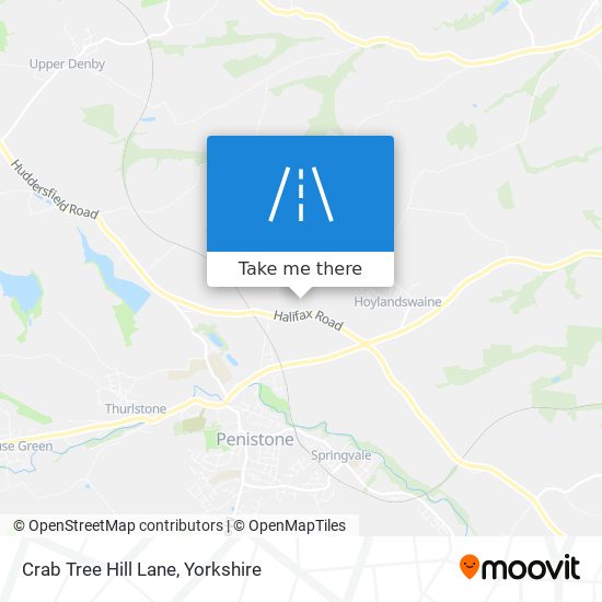 Crab Tree Hill Lane map