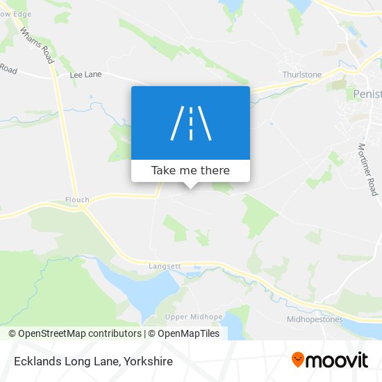 Ecklands Long Lane map