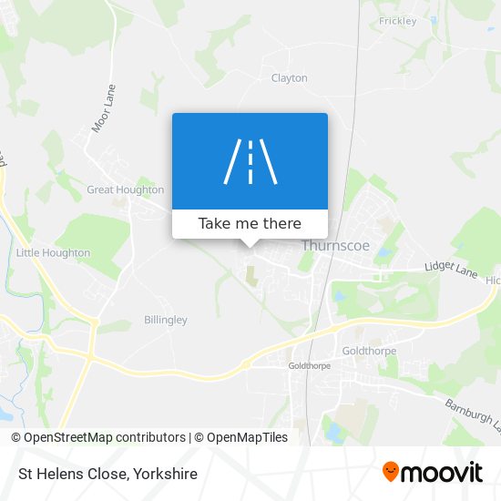 St Helens Close map