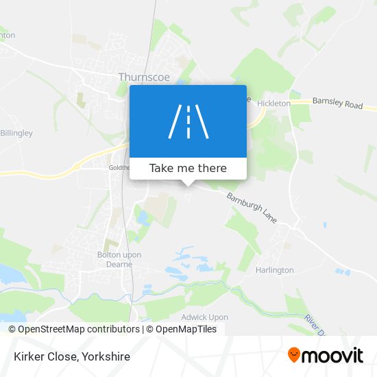 Kirker Close map