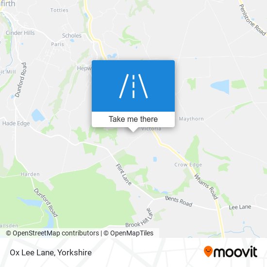 Ox Lee Lane map