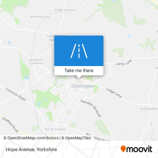 Hope Avenue map