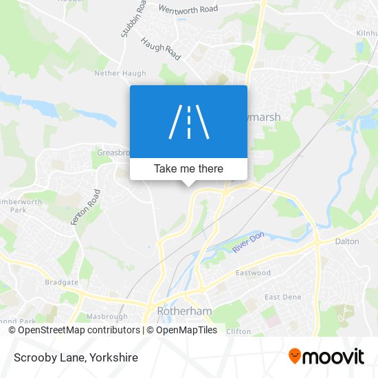 Scrooby Lane map
