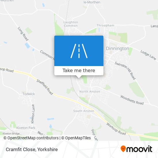 Cramfit Close map