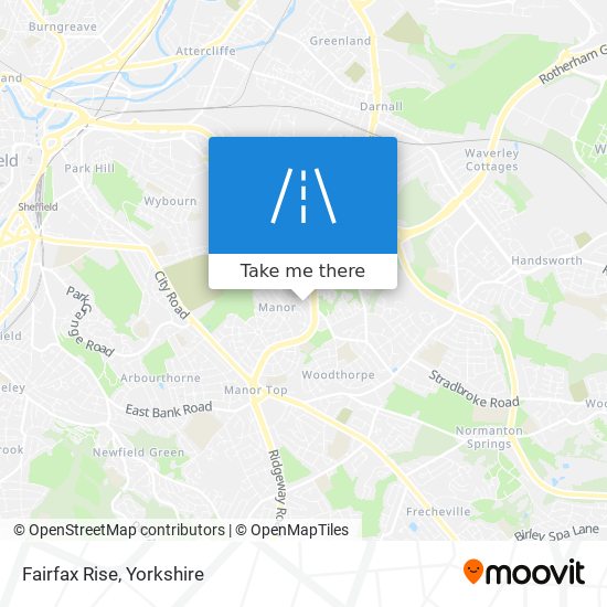 Fairfax Rise map