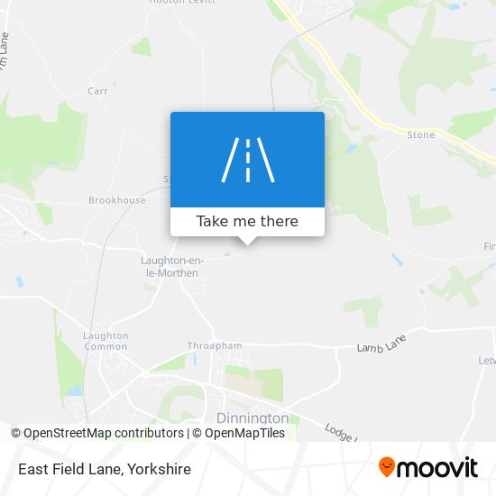 East Field Lane map