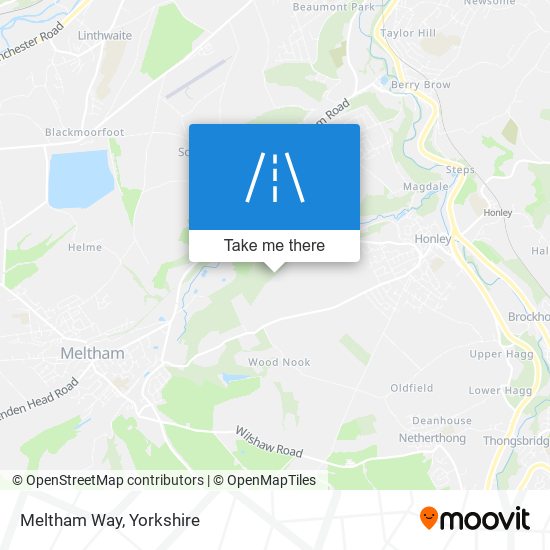 Meltham Way map
