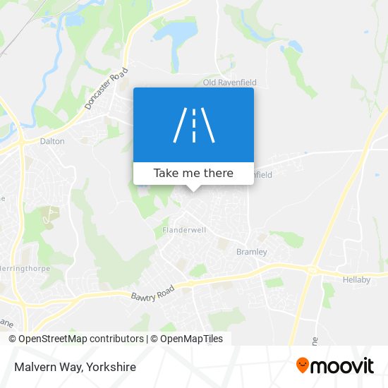 Malvern Way map