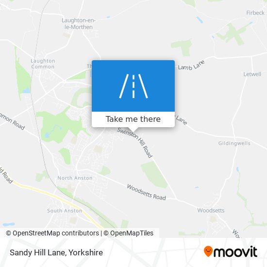 Sandy Hill Lane map