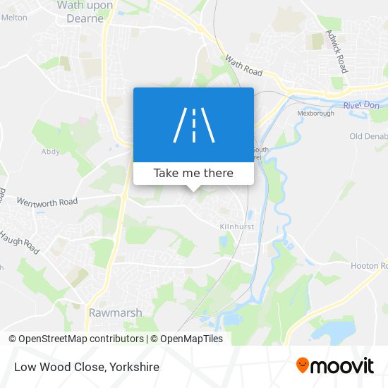 Low Wood Close map