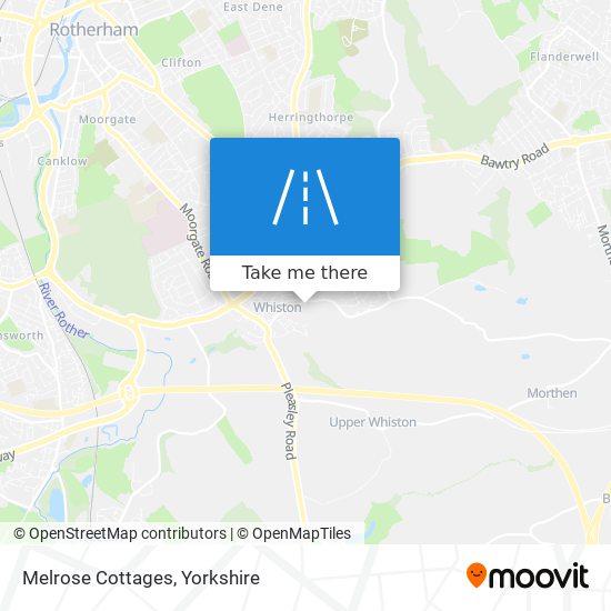 Melrose Cottages map