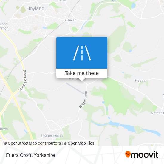 Friers Croft map