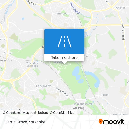 Harris Grove map