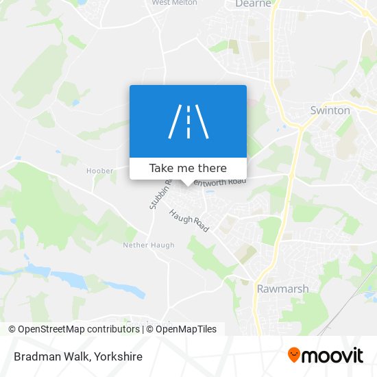 Bradman Walk map