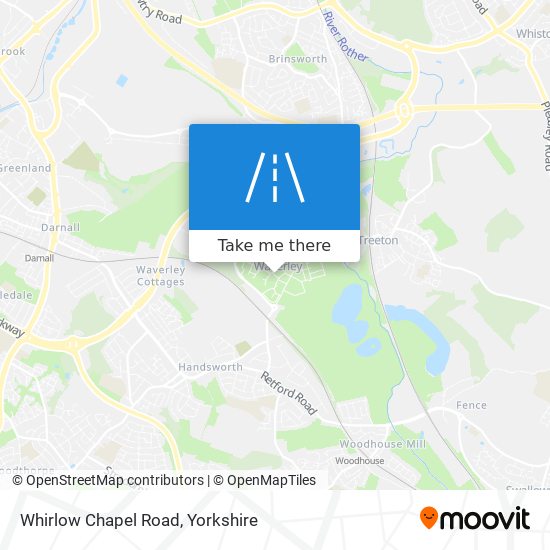 Whirlow Chapel Road map