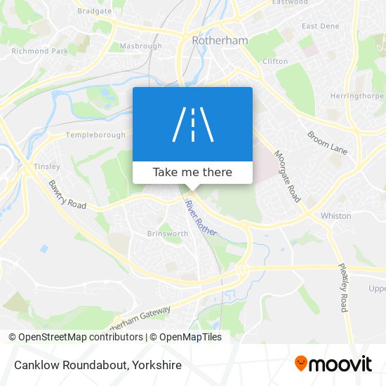 Canklow Roundabout map