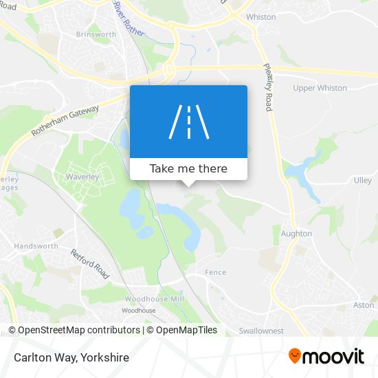 Carlton Way map