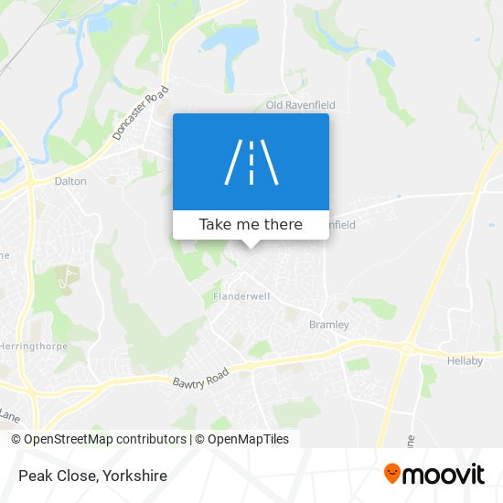Peak Close map