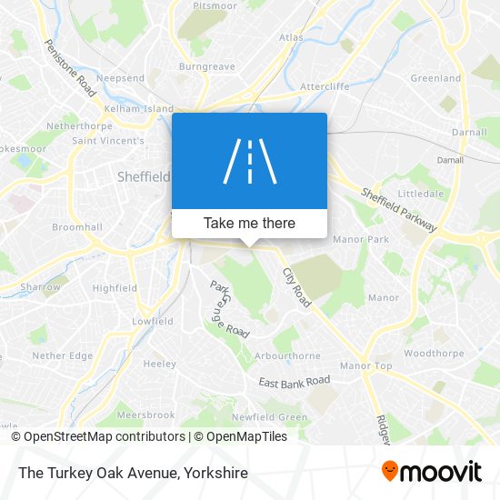 The Turkey Oak Avenue map