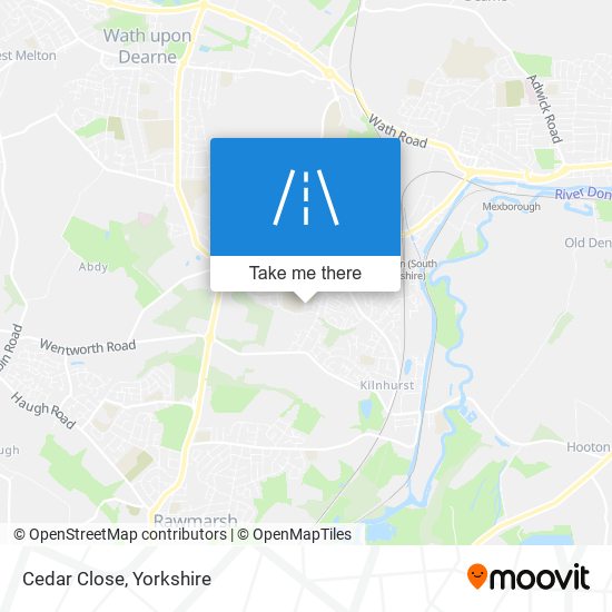 Cedar Close map
