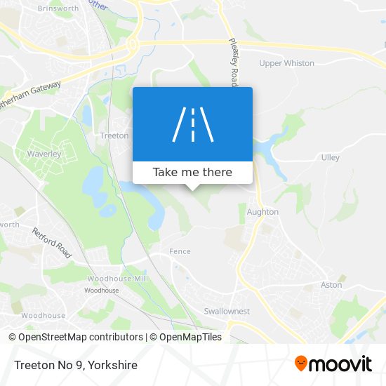 Treeton No 9 map