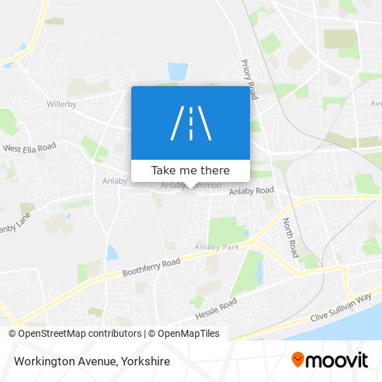 Workington Avenue map