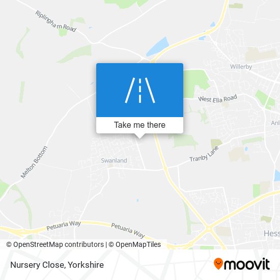 Nursery Close map