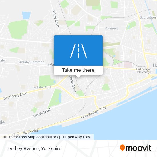 Tendley Avenue map