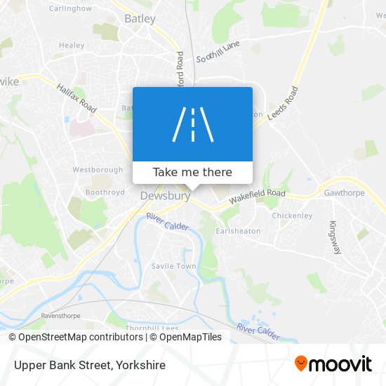 Upper Bank Street map