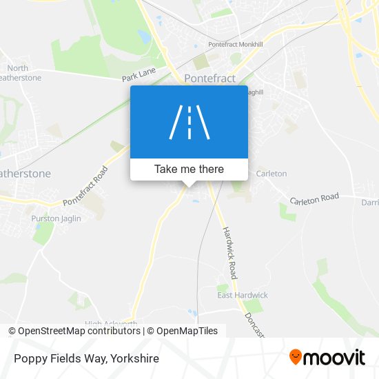 Poppy Fields Way map