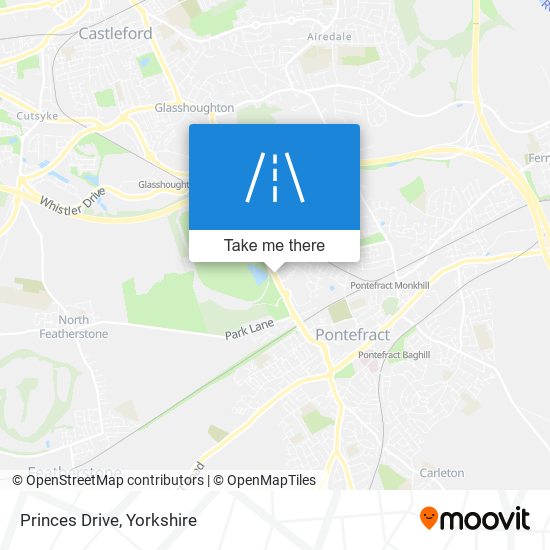 Princes Drive map