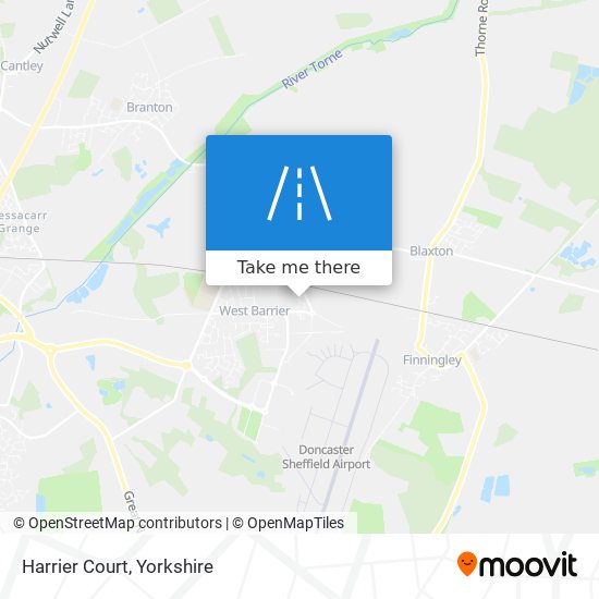 Harrier Court map