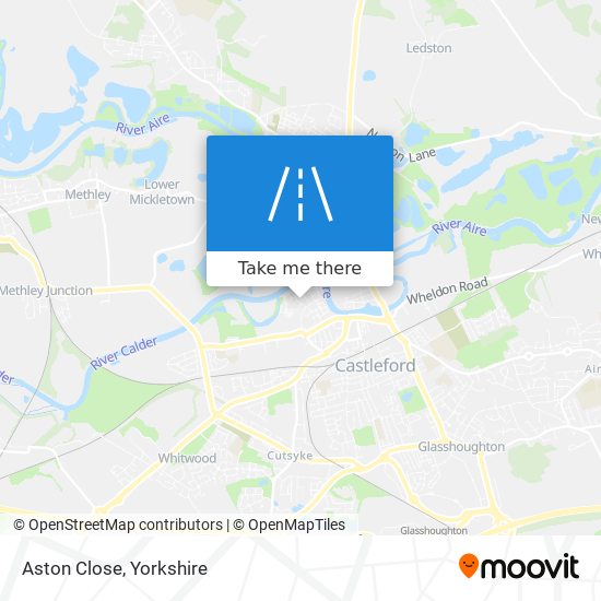Aston Close map