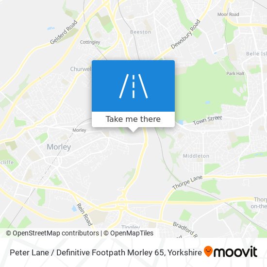 Peter Lane / Definitive Footpath Morley 65 map