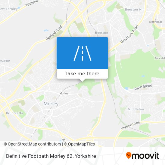 Definitive Footpath Morley 62 map