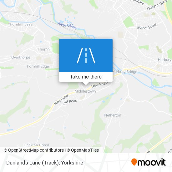 Dunlands Lane (Track) map