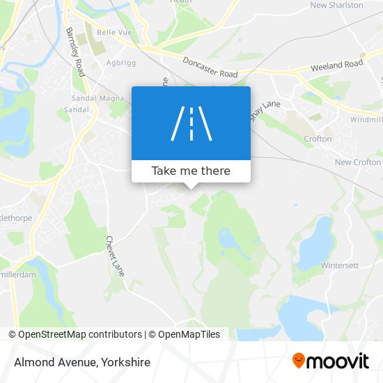 Almond Avenue map