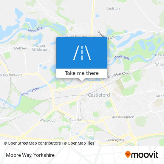 Moore Way map